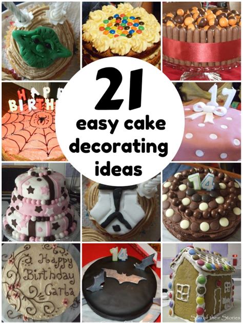 Simple Cake Decorating Ideas That Anyone Can Do — Sum of their Stories ...