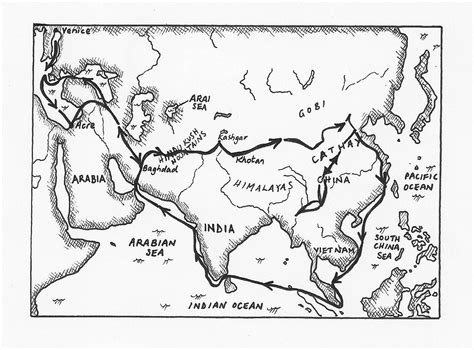 Marco Polo Route Map