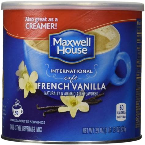 Maxwell House International Coffee French Vanilla Cafe, 29 oz can ...