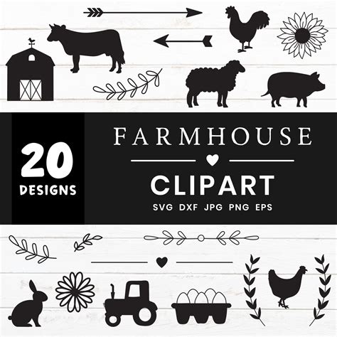 Farm Clipart Bundle - Crafty Cutter SVG