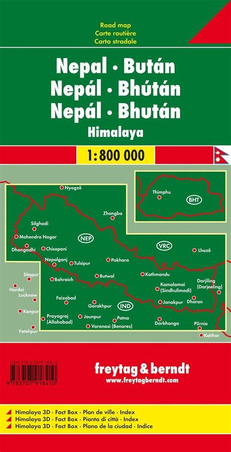 Nepal & Bhutan Road Map - F&B