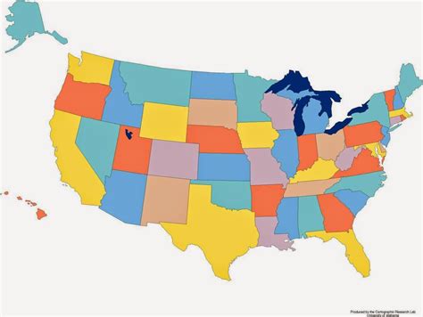 Usa States Map Blank