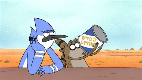 Ladda ner Komiskatecknade Figurer Mordecai Och Rigby. Wallpaper ...