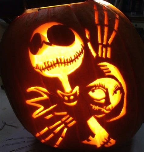 Jack Skellington And Sally Pumpkin Template