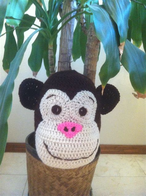 MONKEY HEAD PILLOW - Nana's Crochet Shoppe