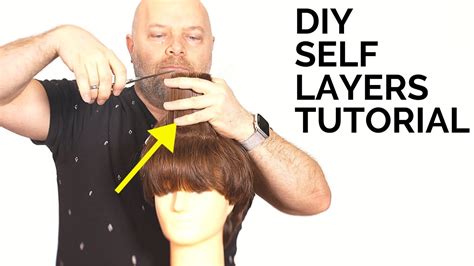 DIY Haircut - How to Layer Your Own Hair - TheSalonGuy - YouTube