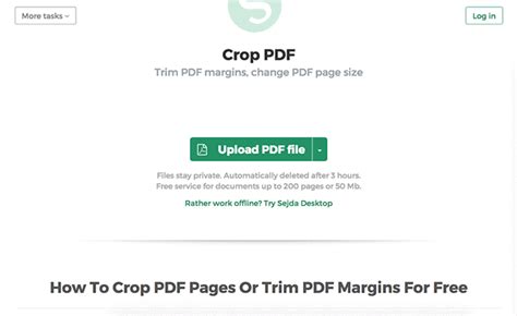 Crop PDF Online