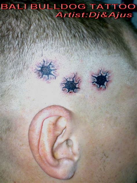 Top 100 + Skull with bullet hole tattoo - Spcminer.com