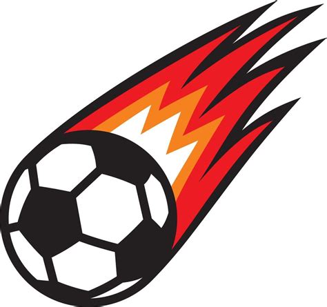 Soccer Ball Fire Clipart Free