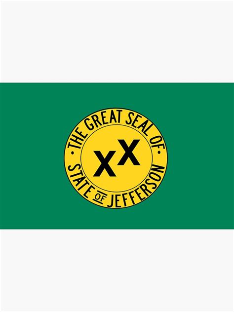 "The State of Jefferson Flag" Sticker for Sale by obviouslogic | Redbubble