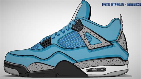 Here's The Nike Air Jordan 4 Retro 'University Blue' 👟 Digital ...