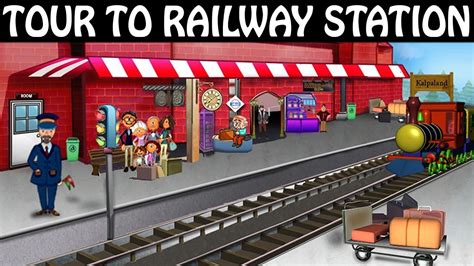 Tour to Railway Station | Trains For Kids | Railway Station For Kids ...