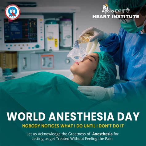 World Anesthesia Day | Apollo CVHF Heart Institute