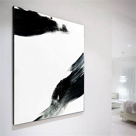 Black and White Painting Original Art Abstract Painting Gold Painting ...