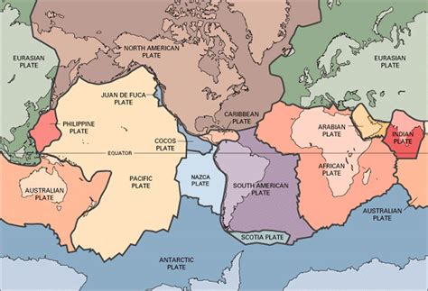 Plate Boundaries Map Of The World - Angela Maureene