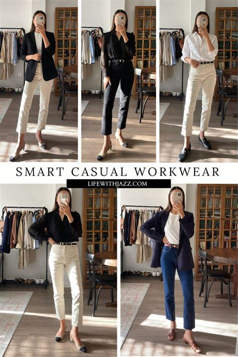 5 Smart Casual Outfits [Video] - LIFE WITH JAZZ | Casual work outfits ...