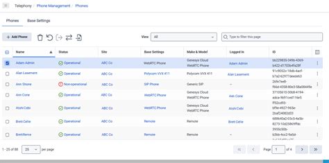 Manage phones and base settings - Genesys Cloud Resource Center