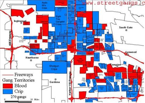 Los Angeles County Gang Map