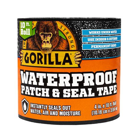 Gorilla Waterproof Patch & Seal Tape Black | Gorilla Glue