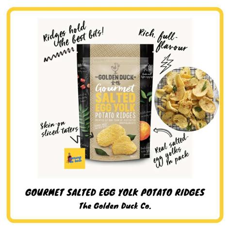 Jual The Golden Duck Co. Salted Egg Potato Chips Golden Duck Singapore ...