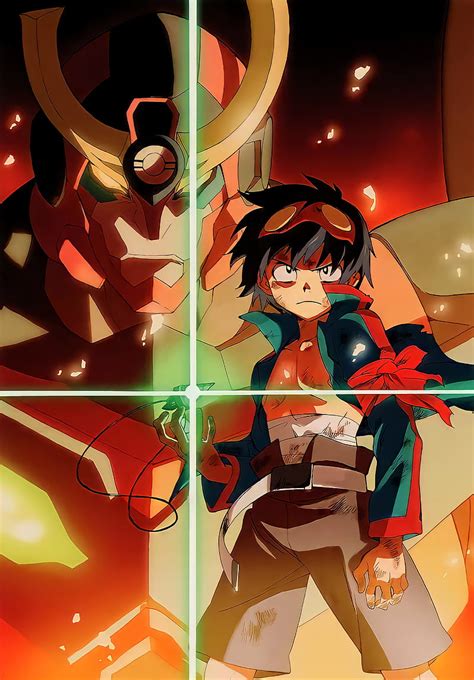 Tengen Toppa, anime, gurren lagann, manga, robot, simon, theme, HD ...