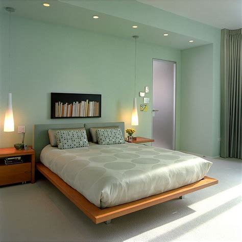 Modern minimalist bedroom in soft green, yay or nay? #rumahkubedroom ...