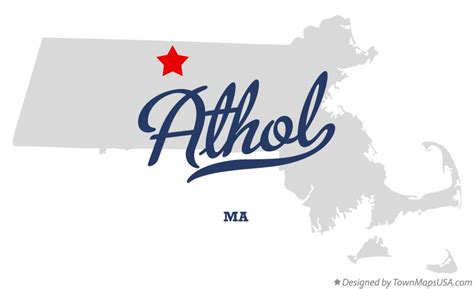 Map of Athol, MA, Massachusetts