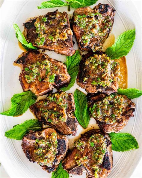 lamb-chops-with-mint-garlic-sauce-1-6 | Recipes with mint sauce, Bbq ...