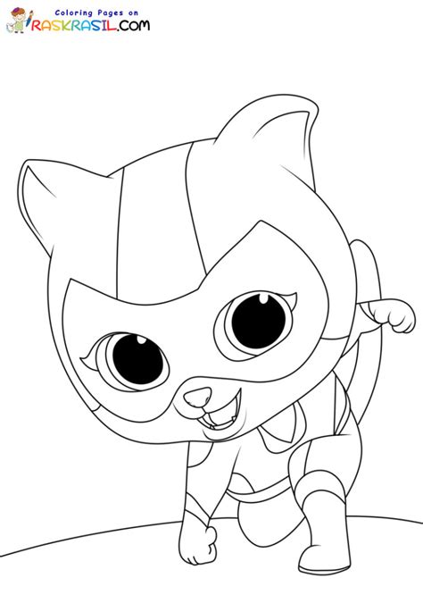 SuperKitties Coloring Pages