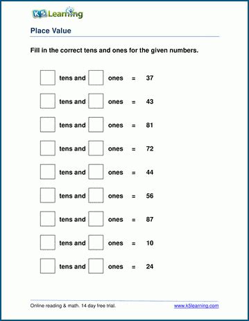 Free Printable Place Value Worksheets - FREE PRINTABLE TEMPLATES