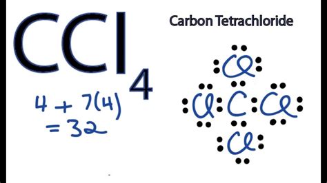 CCl4 Lewis Structure - How to Draw the Dot Structure for CCl4 (Carbon ...