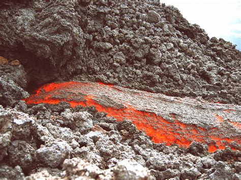 flowing, liquid, guatemala, orange color, fire, power in nature, stone ...