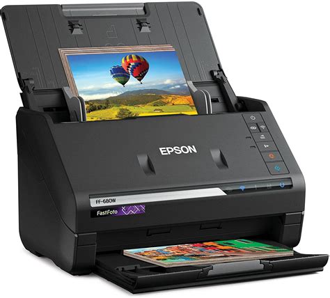 Epson FastFoto FF-680W Wireless High-Speed Photo and Document Scanner ...