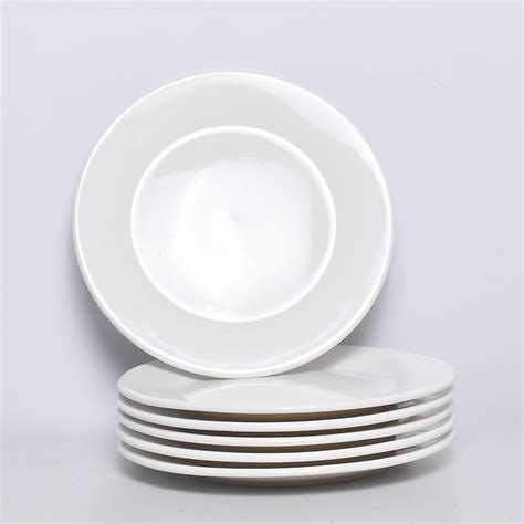 6pc Ceramic 8" Round Dinner Plates - Dazzling Decor