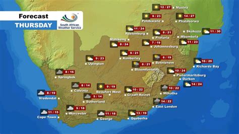 Weather Forecast - Saturday, 06 May 2023 - eNCA