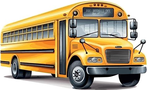 Illustration of Yellow Student School Bus Cartoon Clipart 23057018 ...