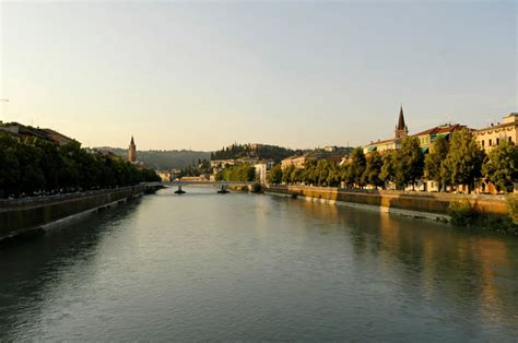 Walking the Adige River, Verona, Italy