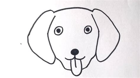 How To Draw A Dog Face For Kids