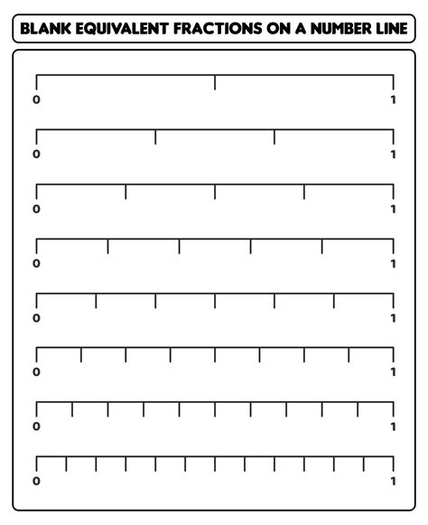 Equivalent Fraction Number Line - 7 Free PDF Printables | Printablee