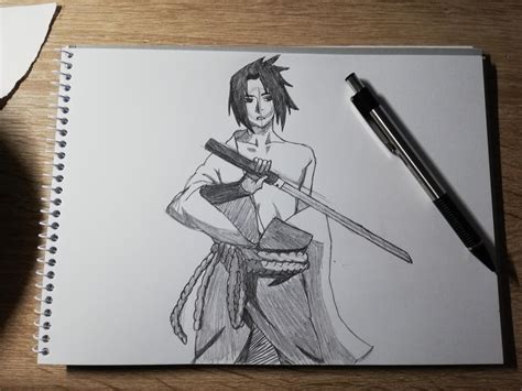 I tried to draw Sasuke. : r/Boruto