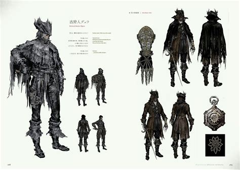 Bloodborne Concept Art - Djura & Ashen Hunter Attire Concept Art ...