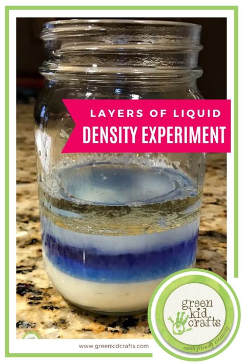 Layering Liquid Density Experiment | Green Kid Craft