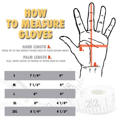 Men Glove Size Chart