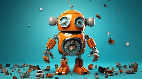 Cute Robot Cartoon Free Stock Photo - Public Domain Pictures