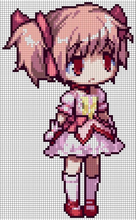 Dibujos Pixeles Anime