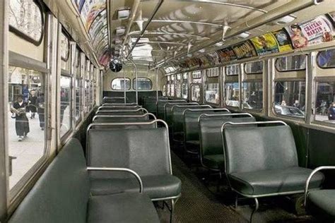 Inside of the old Boulevard bus I rode to school every day in the 60s ...