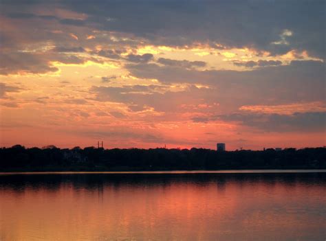 White Rock Lake, Dallas, Texas: After the Storm, the Sunset at White ...