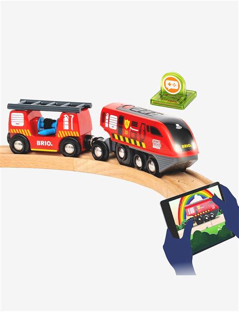 Brio 36004 Smart Tech Sound Fire Rescue Set - Rainbow Railways