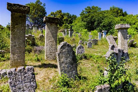 Ancient Rajac Cemetary Near Rajac Village in Serbia Stock Image - Image ...