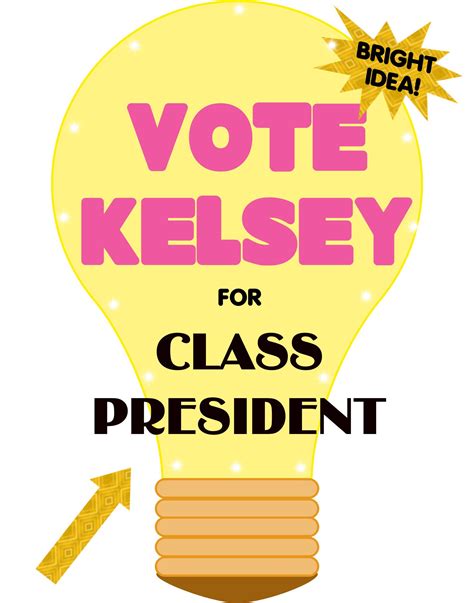 Make a School Election Poster | Vote for Class President Poster Ideas ...